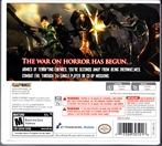 Nintendo 3DS Resident Evil The Mercenaries 3D Back CoverThumbnail